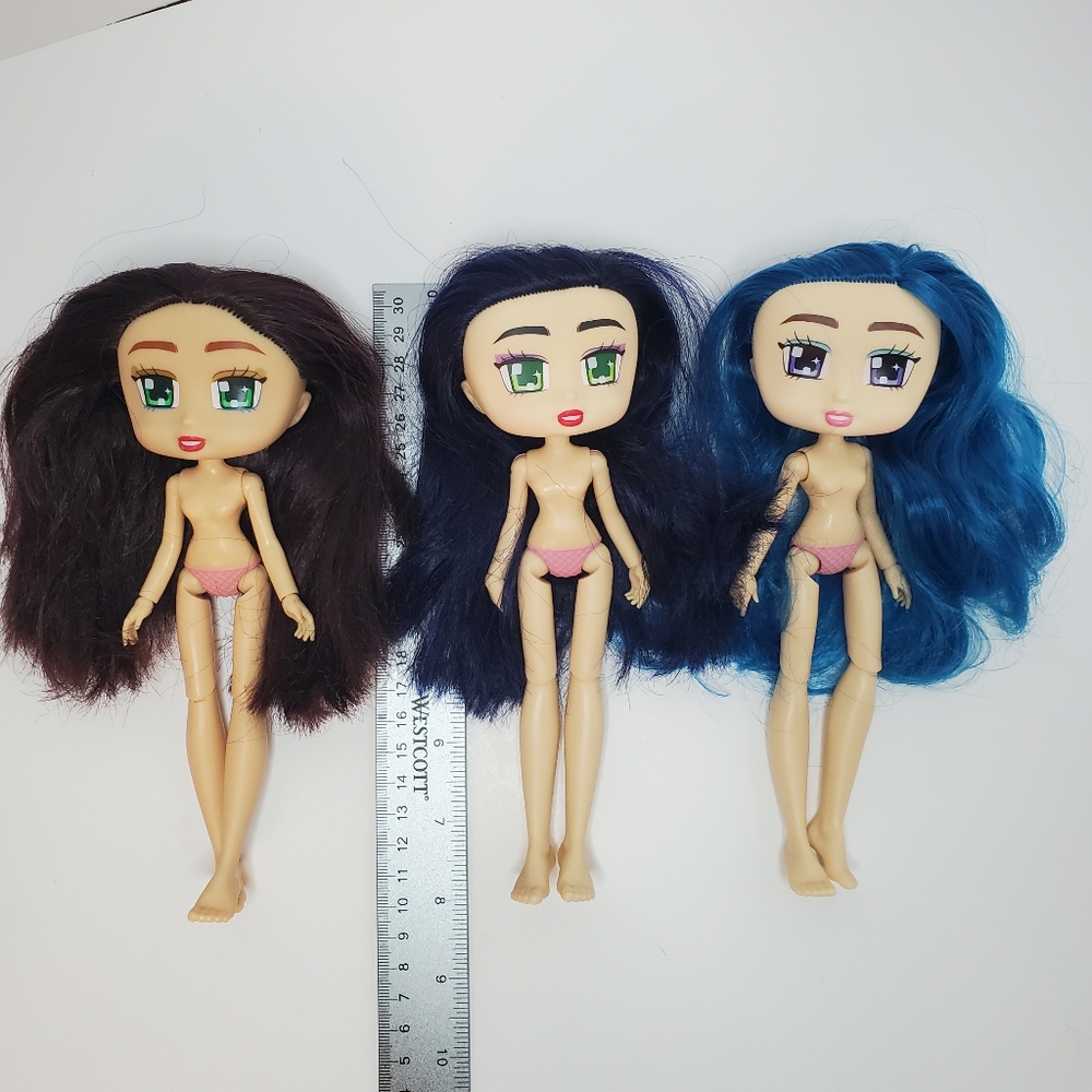 Lot of 3 Boxy Girl Dolls #3